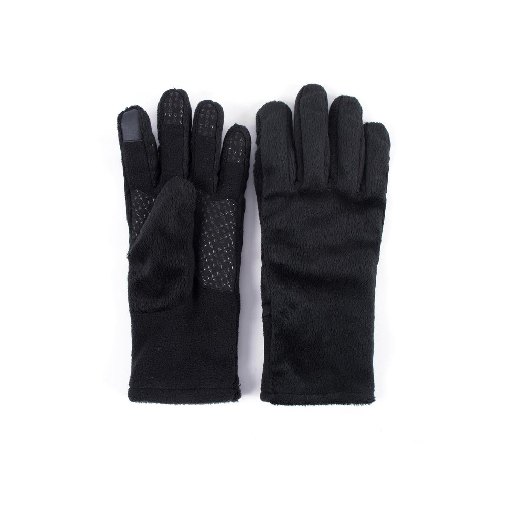 Heat Holders  Women's Solid Cable Knit Gloves - Black